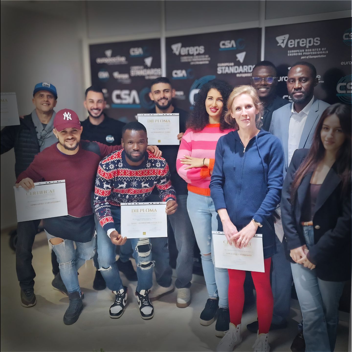 Élèves CSA en formation personal trainer au Maroc